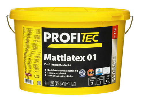 ProfiTec Mattlatex 5,0l weiß oder im wunschfarbton